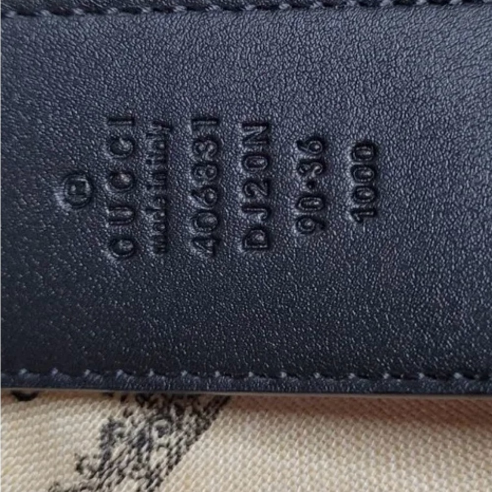 Gucci Ken Scott Print GG Marmont Belt - Picture 5 of 8